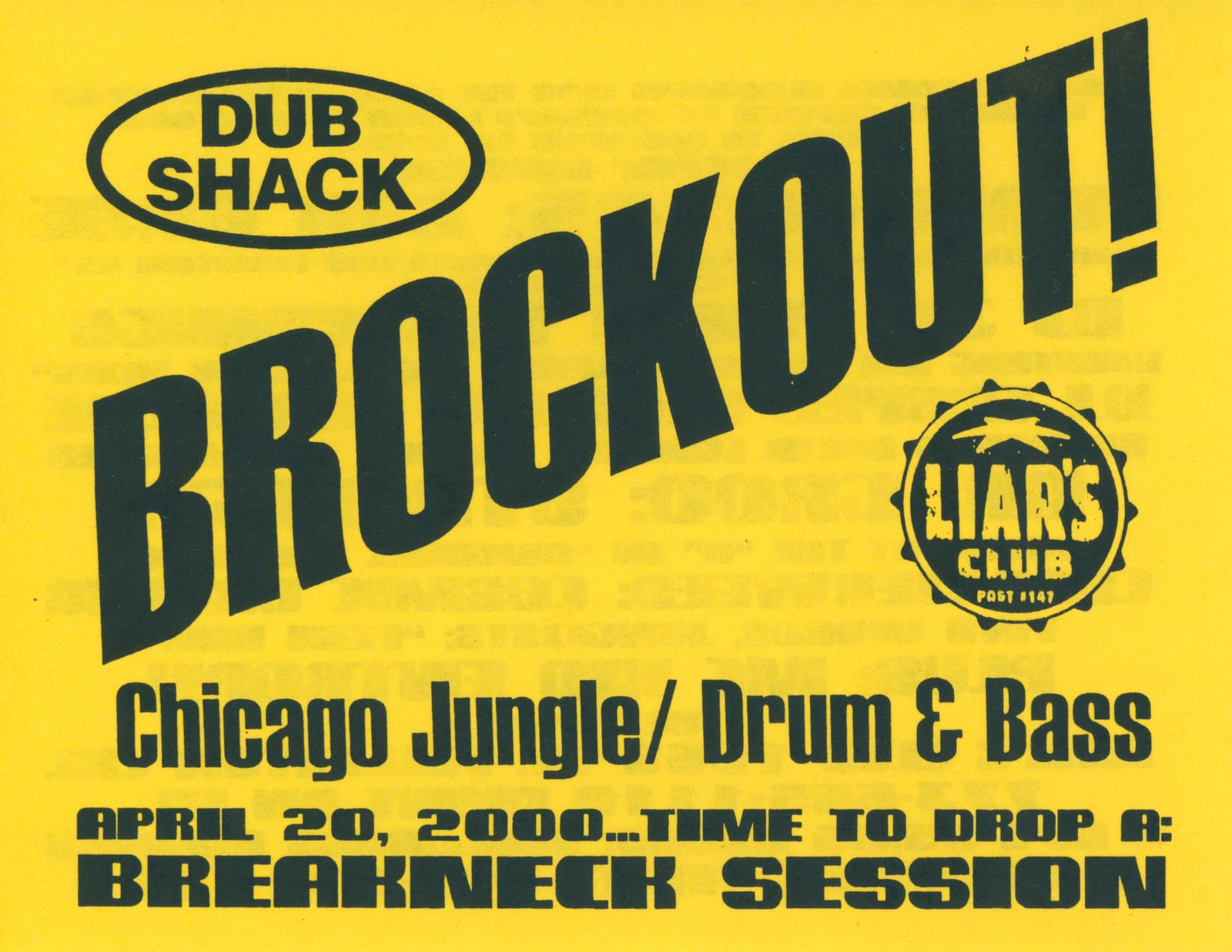 BROCKOUT! Breakneck Session, April 20, 2000 (front)