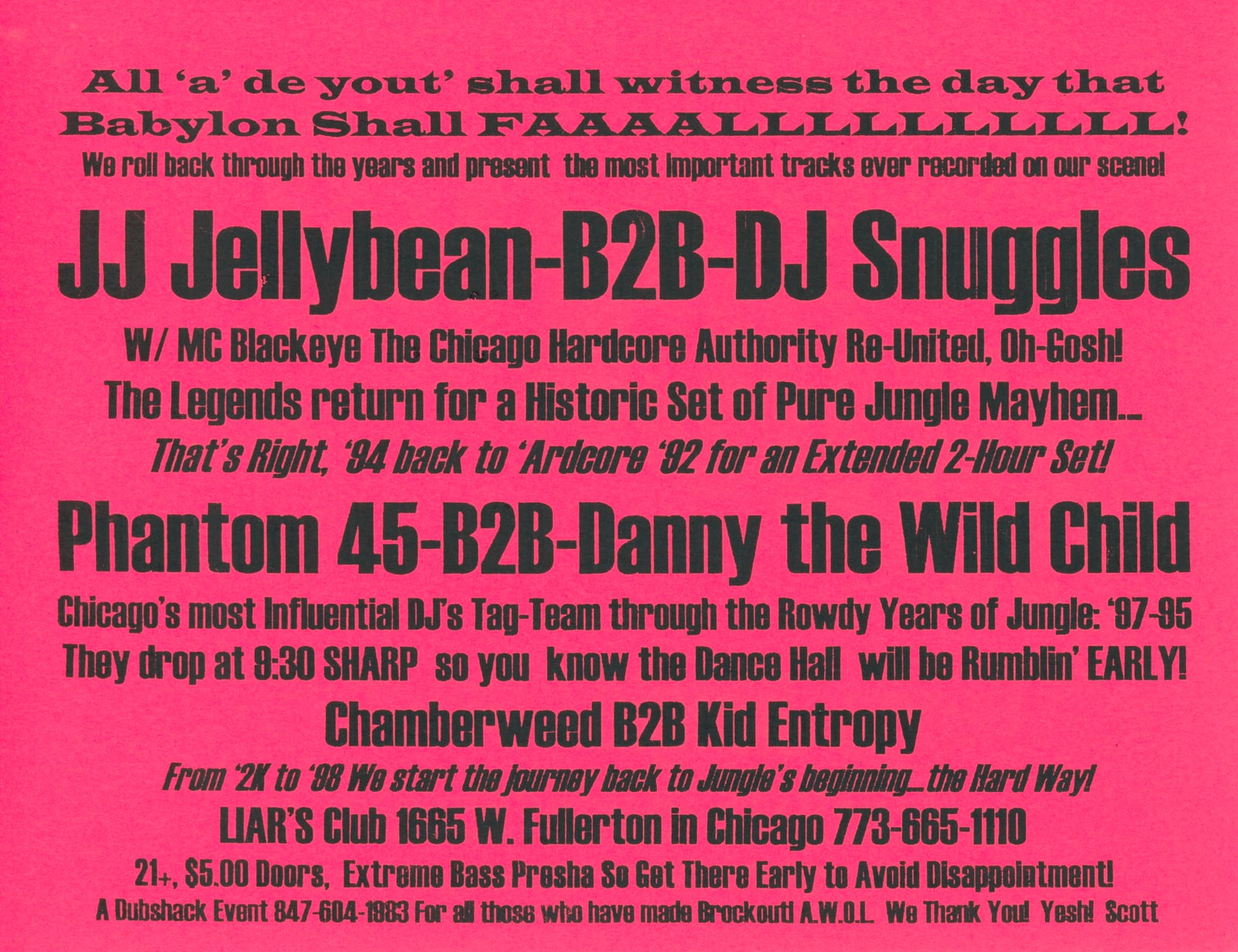 BROCKOUT! 101, May 18, 2000 (back)