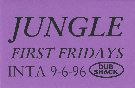 Jungle First Fridays, September 6, 1996 (front)