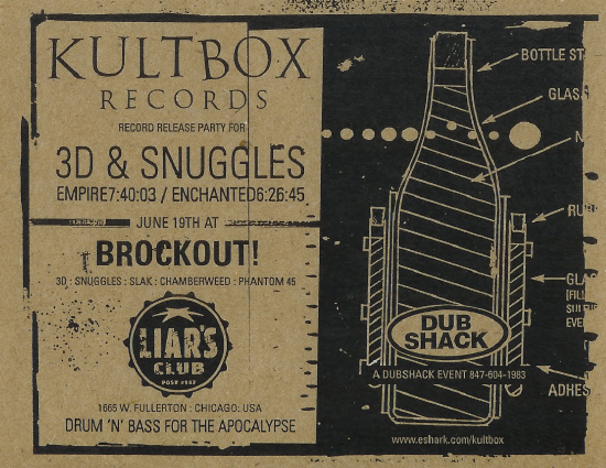 Kultbox Records Release Party: 3D & Snuggles at BROCKOUT!, June 19, 1997 (front)