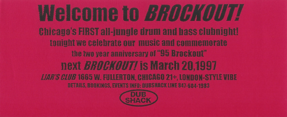 Welcome to BROCKOUT!, February 20, 1997 (card)